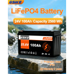 Комплект 3 бр. литиеви батерии LiFePO4 GSIKE 12V 100Ah с BMS
