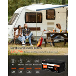 Комплект 3 бр. литиеви батерии LiFePO4 GSIKE 12V 100Ah с BMS