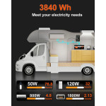 Комплект 3 бр. литиеви батерии LiFePO4 GSIKE 12V 100Ah с BMS