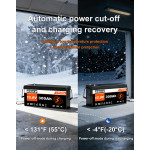 Комплект 3 бр. литиеви батерии LiFePO4 GSIKE 12V 100Ah с BMS