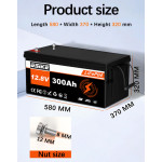 Комплект 3 бр. литиеви батерии LiFePO4 GSIKE 12V 100Ah с BMS