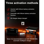 Комплект 3 бр. литиеви батерии LiFePO4 GSIKE 12V 100Ah с BMS