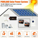 Комплект 3 бр. литиеви батерии LiFePO4 GSIKE 12V 100Ah с BMS