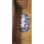 Декоративно пухкаво килимче във формата на котка Декоративно пухкаво килимче във формата на котка