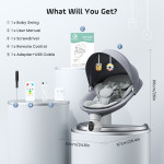 Електрическа бебешка люлка с Bluetooth и дистанционно управление