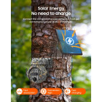 Соларна камуфлажна 4G камера SHIWOJIA 8MP с 12X зуум