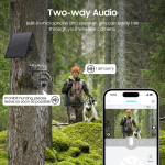 Соларна камуфлажна 4G камера SHIWOJIA 8MP с 12X зуум