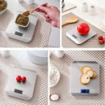 Дигитална кухненска везна с иноксов плот и LCD дисплей