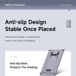 Сгъваема алуминиева стойка за телефон и таблет