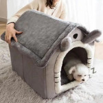 Къщичка легло за малки кучета и котки Къщичка легло за малки кучета и котки