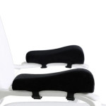 Омекотяващ подлакътник за офис стол с велкро, за намаляване на напрежението в лактите и предмишниците по време на продължителна работа
