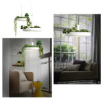 Уникален полилей саксия абажур в който отглеждате цветя, лампа за вашият дом, заведение, кабинет в страхотен еко стил
