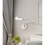 Лед лампа за стена, подходяща за спалня, бюро, украса и др, с подвижни рамена и въртяща глава за насочване във всички посоки