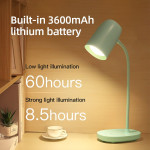 Настолна безжична икономична лед лампа със зареждаща батерия с голям капацитет 3660 mAh и работа до 60 часа с едно зареждане