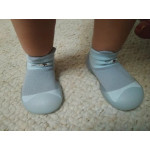 Бебешки обувки с еластичен чорап и силиконова подметка, детски маратонки за бебета, деца, момчета и момичета, меки и удобни