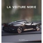 Стахотна метална кола BUGATTI - La Voiture Noire мащаб 1:32 изключително точни детайли и чудесна изработка, светещи фарове и стопове, отварящи се врати и капаци и задвижване чрез издърпване назад