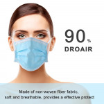 Медецински предпазни маски с филтър с до 90% защита, леки и удобни, с разтегливи връзки без напрежение върху ушите, пакети от 10 до 400 бр