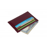 Мини портмоне от естествена кожа с компактен и функционален дизайн с 6 отделения за карти и джоб за банкноти и монети в 19 различни цвята