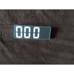 Лед часовник в различни цветове с огледално покритие и големи светещи цифри показващи час, дата, температура с гласов контрол
