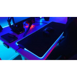 Голяма светеща RGB подложка за мишка с гумиран гръб против приплъзване 78см х 30см със 7 сменящи се цвята и 2 програми 