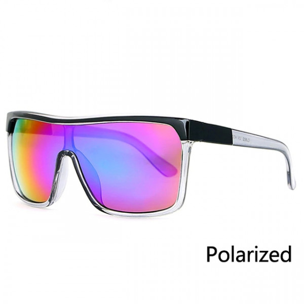 Унисекс слънчеви очила с поляризация 400UV голяма рамка и страхотен спортен вид в 4 различни нюанса