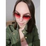 Романтични дамски слънчеви очила във формата на сърце, с избор от 15 различни цвята и преливки