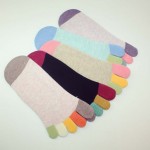 Дамски невидими памучни чорапи с 5 пет пръста, много удобни под глезена, 100% памук
