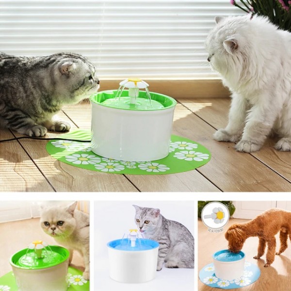 Автоматичен воден фонтан поилка за прясна вода за котки и кучета, фонтанче за вода с филтър.