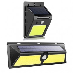Водоустойчива LED соларна лампа със смарт сензор за движение за външен монтаж на стена за градината или двора