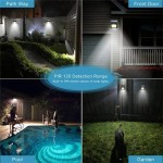 Водоустойчива LED соларна лампа със смарт сензор за движение за външен монтаж на стена за градината или двора