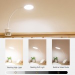 Лед мултифункционална безжична мобилна лампа, нощна лампа, LED лампа за четене с щипка и тъч бутон с 3 степени на яркост