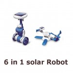 Робот модел за сглобяване 6 играчки в 1 със соларен панел за зареждане, подходящ за подарък