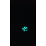 Светещо в тъмното колие огърлица с формата на сърце в избр от 4 фосфорициращи цвята