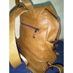 Дамска раница чанта от изкуствена кожа, в кафяв или черен цвят