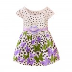 Бебешкa детска рокличкa на сладки полка точки и пеперуди за момиченца от 2 до 4 години