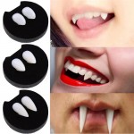 2броя Хелоуйн зъби на зомби, вампир, върколак, призрак и дявол, подходящи за  партита с костюми