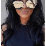 Модерни дамски, огледални слънчеви очила с форма на котешко око