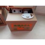 Автоматична касичка за спестяване на монети, котка или панда взимат монетата с лапичка и я прибират на сигурно