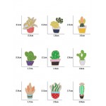 Метална брошка значка изберете от 9 различни вида кактуси, подходящи за украса на блуза, яка, шапка 