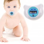 Дигитален термометър биберон с цифров екран, за бебета и малки деца
